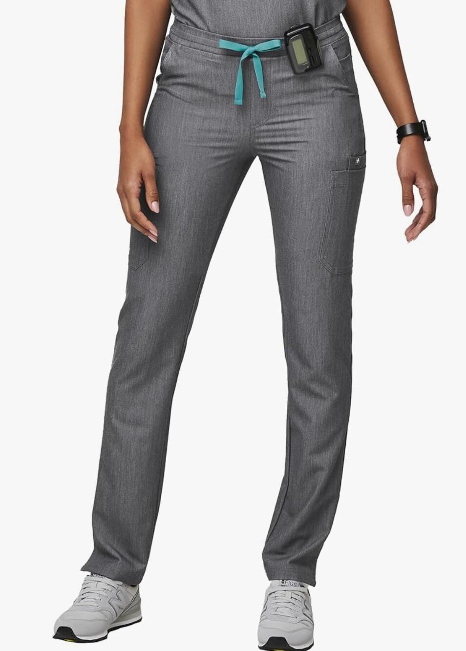 FIGS YOLA Skinny Scrub Pants S/P Graphite Grey NWOT